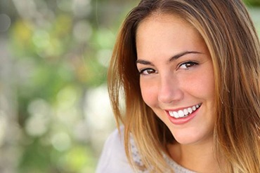 Woman smiling