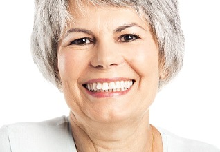 Older woman smiling