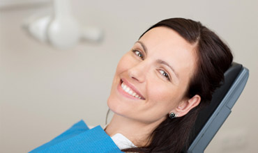 woman in dental chair