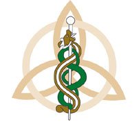 Combined symbols creating Ronan Freyne, DMD logo