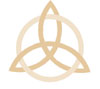 Celtic triquetra symbol three interlocking circles